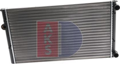 AKS Dasis 041230N - Radiator, engine cooling autospares.lv