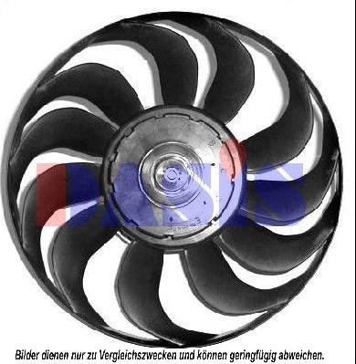 AKS Dasis 048540N - Fan, radiator autospares.lv