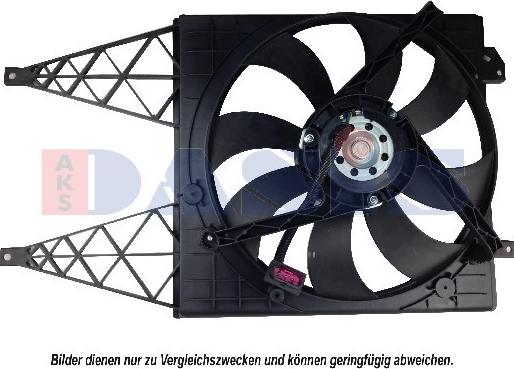 AKS Dasis 048095N - Fan, radiator autospares.lv