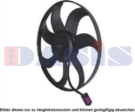 AKS Dasis 048098N - Fan, radiator autospares.lv