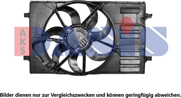 AKS Dasis 048056N - Fan, radiator autospares.lv