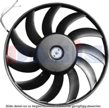 AKS Dasis 048053N - Fan, radiator autospares.lv
