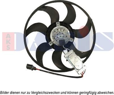 AKS Dasis 048066N - Fan, radiator autospares.lv