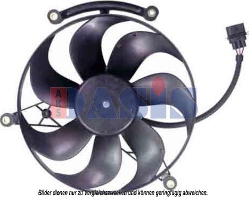 AKS Dasis 048088N - Fan, radiator autospares.lv
