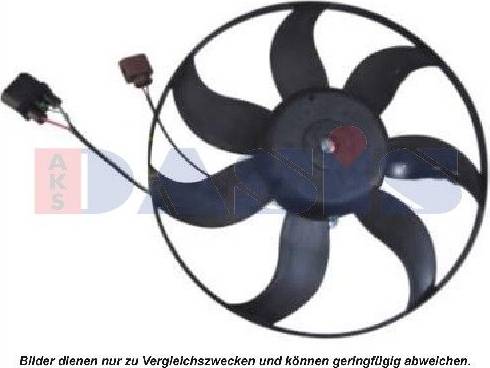 AKS Dasis 048102N - Fan, radiator autospares.lv