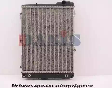 AKS Dasis 043820N - Radiator, engine cooling autospares.lv