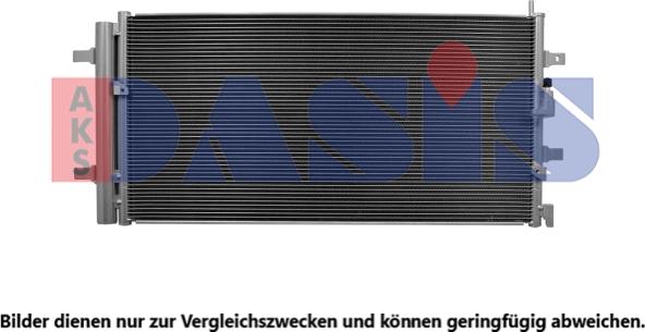 AKS Dasis 042029N - Condenser, air conditioning autospares.lv