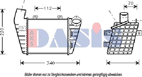 AKS Dasis 047001N - Intercooler, charger autospares.lv