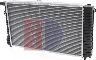 AKS Dasis 050960N - Radiator, engine cooling autospares.lv