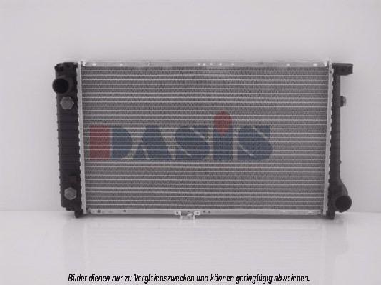 AKS Dasis 050970N - Radiator, engine cooling autospares.lv