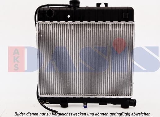 AKS Dasis 050540N - Radiator, engine cooling autospares.lv