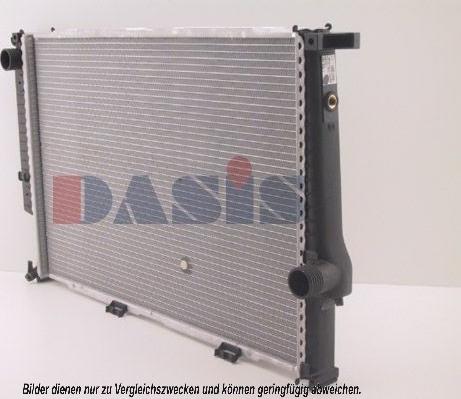 AKS Dasis 050500N - Radiator, engine cooling autospares.lv