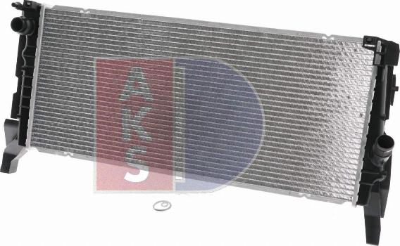 AKS Dasis 050092N - Radiator, engine cooling autospares.lv