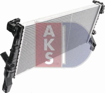 AKS Dasis 050092N - Radiator, engine cooling autospares.lv