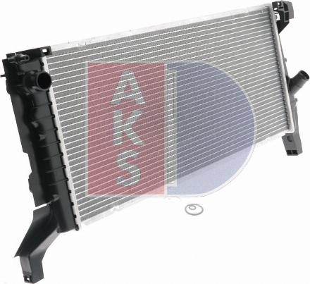 AKS Dasis 050092N - Radiator, engine cooling autospares.lv