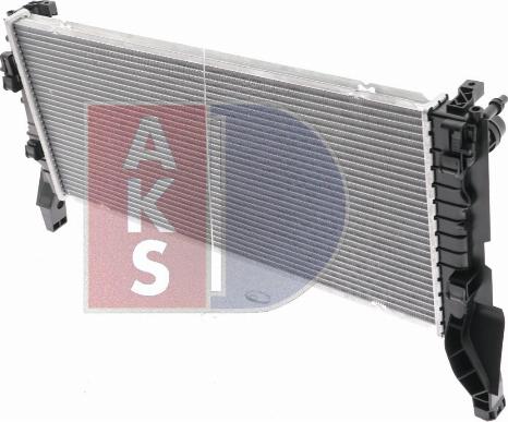 AKS Dasis 050092N - Radiator, engine cooling autospares.lv