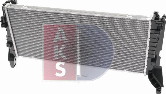 AKS Dasis 050092N - Radiator, engine cooling autospares.lv