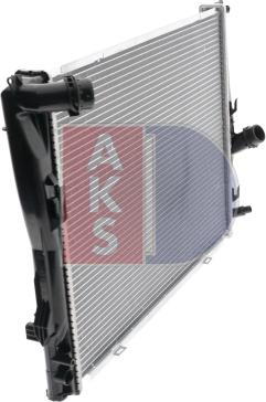 AKS Dasis 050043N - Radiator, engine cooling autospares.lv