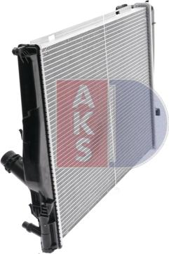 AKS Dasis 050043N - Radiator, engine cooling autospares.lv