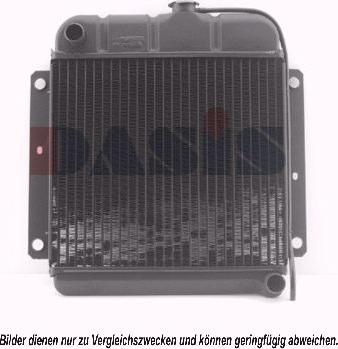 AKS Dasis 050050N - Radiator, engine cooling autospares.lv