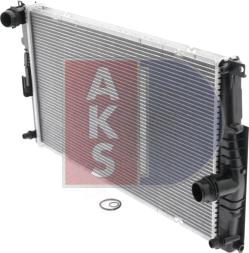 AKS Dasis 050067N - Radiator, engine cooling autospares.lv