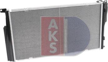 AKS Dasis 050067N - Radiator, engine cooling autospares.lv