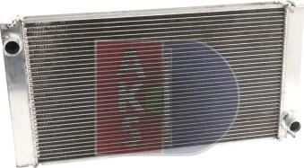 AKS Dasis 050002AL - Radiator, engine cooling autospares.lv