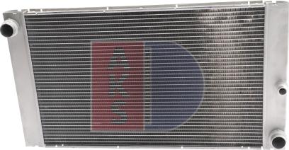 AKS Dasis 050014N - Radiator, engine cooling autospares.lv