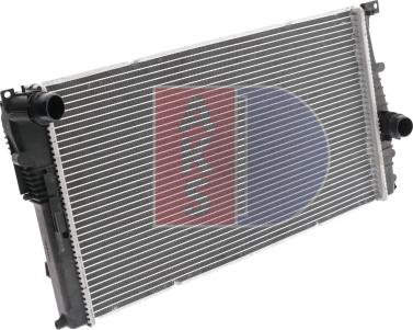 AKS Dasis 050073N - Radiator, engine cooling autospares.lv