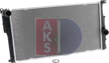 AKS Dasis 050072N - Radiator, engine cooling autospares.lv