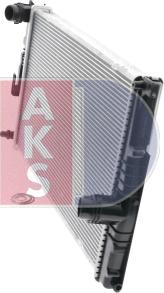 AKS Dasis 050072N - Radiator, engine cooling autospares.lv