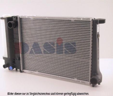 AKS Dasis 050800N - Radiator, engine cooling autospares.lv