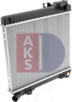 AKS Dasis 050350N - Radiator, engine cooling autospares.lv