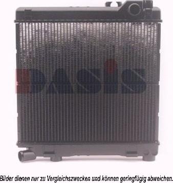 AKS Dasis 050290N - Radiator, engine cooling autospares.lv