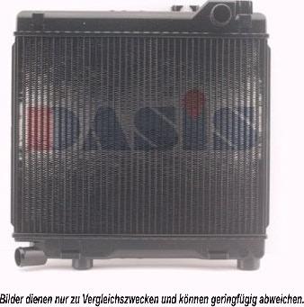 AKS Dasis 050270N - Radiator, engine cooling autospares.lv