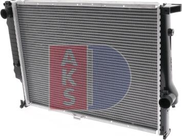 AKS Dasis 050750N - Radiator, engine cooling autospares.lv