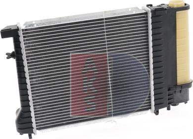 AKS Dasis 050780N - Radiator, engine cooling autospares.lv