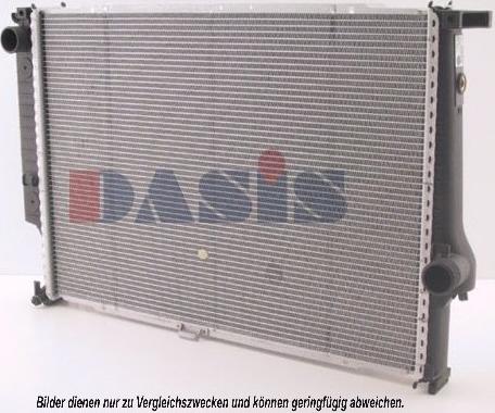AKS Dasis 051450N - Radiator, engine cooling autospares.lv