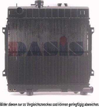 AKS Dasis 051610N - Radiator, engine cooling autospares.lv