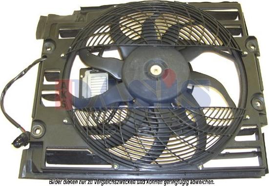 AKS Dasis 058052N - Fan, radiator autospares.lv