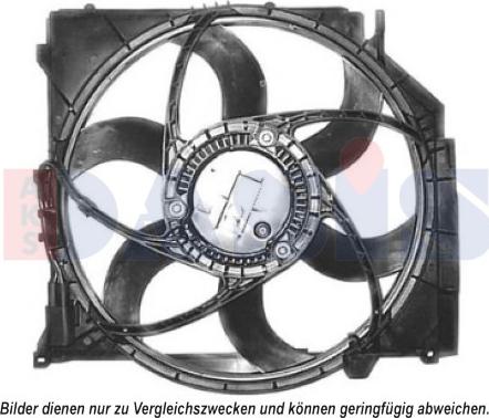 AKS Dasis 058069N - Fan, radiator autospares.lv