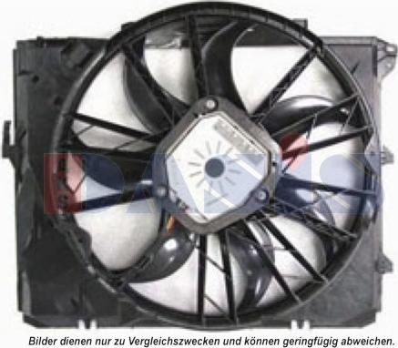 AKS Dasis 058072N - Fan, radiator autospares.lv