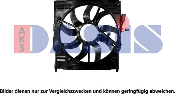 AKS Dasis 058106N - Fan, radiator autospares.lv