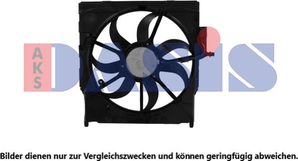 AKS Dasis 058108N - Fan, radiator autospares.lv