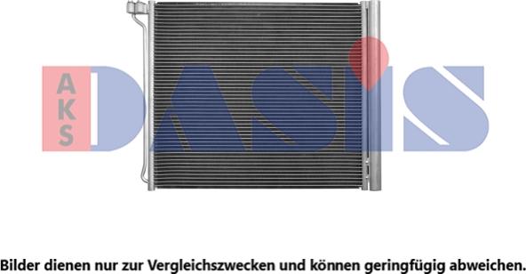 AKS Dasis 052028N - Condenser, air conditioning autospares.lv