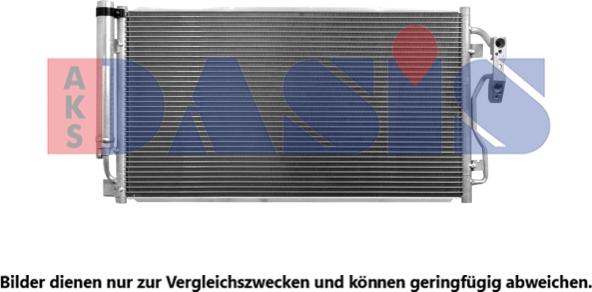 AKS Dasis 052027N - Condenser, air conditioning autospares.lv