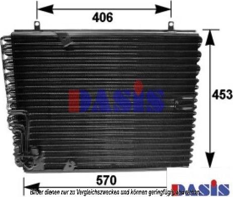 AKS Dasis 052140N - Condenser, air conditioning autospares.lv