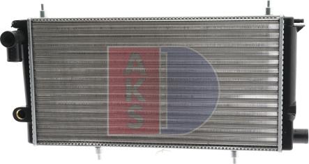 AKS Dasis 060490N - Radiator, engine cooling autospares.lv