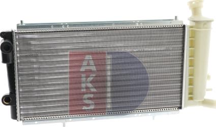 AKS Dasis 060540N - Radiator, engine cooling autospares.lv