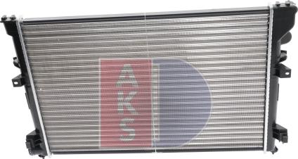 AKS Dasis 060570N - Radiator, engine cooling autospares.lv